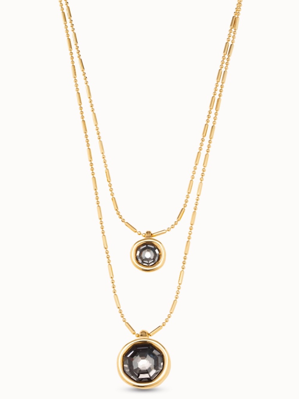 Double trouble uno de 50 Swarovski crystal necklace